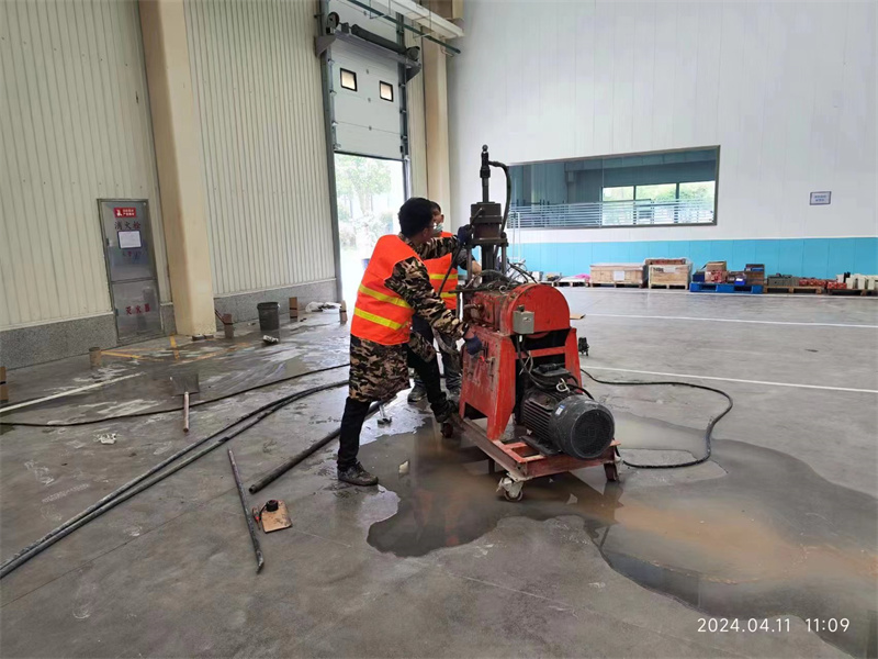 龙川厂房地面下沉塌陷注浆加固施工